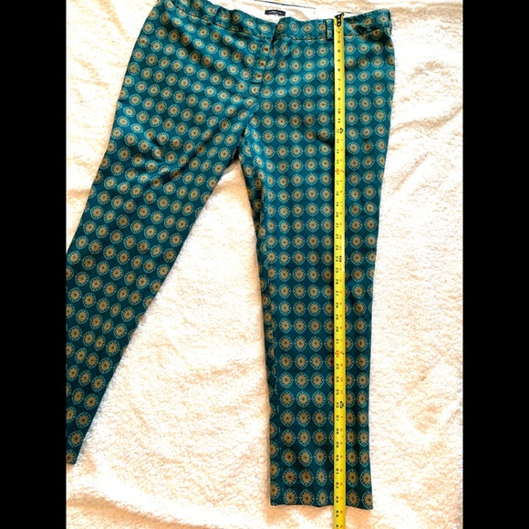 Land’s End Dark Academy Pants Green 14W New - Picture 8 of 9